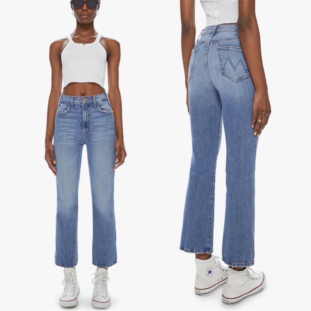 MOTHER Jeans - The Hustler Ankle - Cropped Flare Leg in Scenic Route - Size 25 - Picture 12 of 12